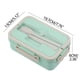 thumbnail image 2 of Lonchera, cajas bento, lonchera bento de doble capa, lonchera japonesa para microondas, lonchera dividida para reducir comidas, lonchera para trabajadores de oficina, lonchera, canasta para almuerzo, 2 of 2