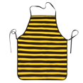 thumbnail image 5 of Uemuo Bee Stripe Printed Bib Apron, Adjustable , Water and Oil Resistant, Cooking Kitchen Chef Apron for Women Men, 5 of 5