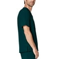 thumbnail image 3 of Adar Addition Scrub Set for Men - Classic V-Neck Scrub Top & Cargo Scrub Pants - A9300 - Dark Teal - XL, 3 of 7