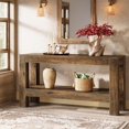 thumbnail image 6 of Tribesigns 62.99" Long Wood Console Table, Farmhouse 2-Tier Entryway Table Sofa Table, 6 of 7
