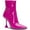 Pink, variant on INC Womens Ibrina Faux Leather Pointed Toe Ankle Boots