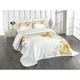 thumbnail image 3 of Ambesonne Retro Quilted Bedspread Set 3 Pcs, Vintage Spring Dragonfly, King Size, Multicolor, 3 of 5