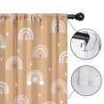 thumbnail image 4 of Blackout Kids Curtains,Boho Bohemia Rainbow Childrens Insulated Curtains Set Of 2,Bedroom Essentials,Toddler Room Decor 52"x63"(132x160cm), 4 of 4