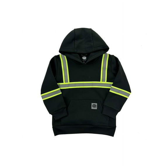 Buffalo Outdoors® Workwear Kid's Black Reflective Safety Hoodie