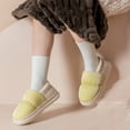 thumbnail image 4 of Taqqpue House Slippers for Women Down Cotton Slippers In Fall and Winter With Non-Slip Heel for Indoor Home Use Thickened and Warm, 4 of 7
