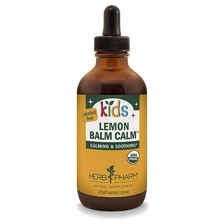 Herb Pharm Lemon Balm Calm - Glycerite - Calming And Soothing - Kids - 4 Oz