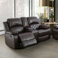 thumbnail image 4 of Ainehome 2 Pieces Faux Leather Reclining Configurable Living Room Set, 4 of 5