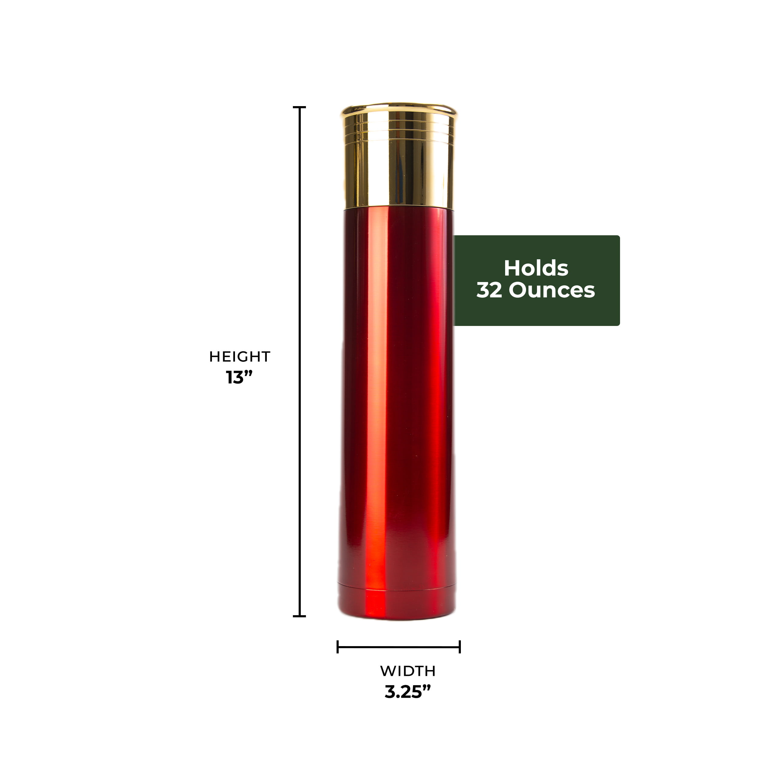 Rivers Edge Vacuum Bottle - Shotshell 1000ml Red 