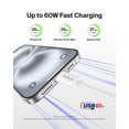 thumbnail image 2 of Cable USB C a USB C Belkin de 3 m y 60 W para iPhone 16, color blanco, 2 of 8