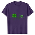 thumbnail image 3 of Gamivast Men's St Patricks Day Shirts Short Sleeve Heartbeat Clover Graphic Tees Crew Neck Ekg Pulse Print Tops Holiday Party Casual Soft Summer, 3 of 4