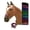 Black, variant on Showman Braided Nylon Rope Noseband Tie Down w/ Strap (Red)