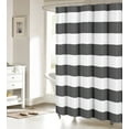 thumbnail image 2 of Grey Stripes Bathroom Curtain 78 Inch Shower Curtain with Hooks, Simple Gray White Texture Waterproof Polyester Bath Curtain Washable Bathtub Curtain 54''x 78'', 2 of 6