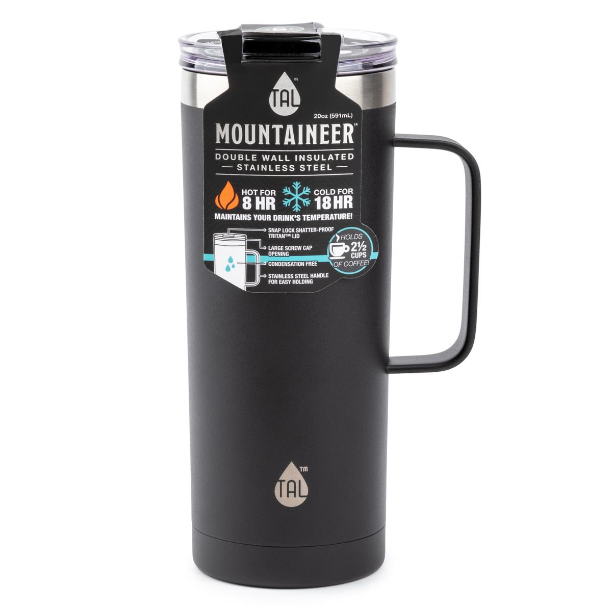 TAL 20oz Mountaineer Mug, Black