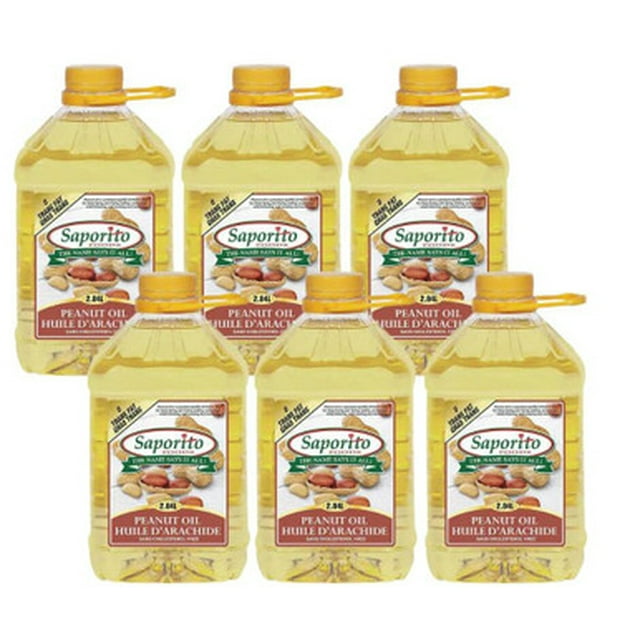 Saporito Peanut Oil Bulk Food Service 2.84L/6.2lbs (6/CASE)