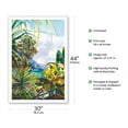 thumbnail image 2 of Haena Garden - Kauai Northshore Hawaii - From an Original Hawaii Watercolor Painting by Peggy Chun - Fine Art Matte Paper Print (Unframed) 30x44in, 2 of 4