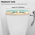 thumbnail image 5 of Renewold Beach Turtle Print Toilet Tank Lid Cover Fits Most Size of Toilet Tanks, Anti-slip Stain Resistant Toilet Tank Cover for Bathroom Decor Easy to Clean, 5 of 6