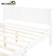 thumbnail image 5 of Queen Size Bed Frame with Headboard and Footboard, Kids Platform Bed Frame Queen Size, Modern Platform Bed Frame for Kids, Girls, Boys(White), 5 of 11