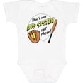 thumbnail image 3 of Inktastic That's My Big Sister out There Softball Boys or Girls Baby Bodysuit, 3 of 5