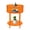 Orange, variant on TFCFL Modern Acrylic Round Side Table 3 Tier End Table for Living Room, Bedroom, Lobby and Office, Easy Assembly