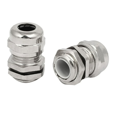 - M12x1.5mm Relief Cord Grips Cable Glands Fixing Connectors Couplers 2pcs