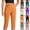 03# Orange, variant on Capri Pants for Women Stretch High Waisted Crop Office Work Pants Summer Casual Capris Slacks Yoga Dress Pant Purple L