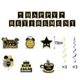 thumbnail image 2 of Happy Retirement Party Decorations Kit for Men Women, Black Gold Retirement Banner Honeycomb Centerpieces Swirls Retired Farewell Party Set Party Supplies for Indoor Outdoor, 2 of 4