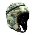 thumbnail image 3 of Lipstore Rugby Helmet Football Helmet Goalkeeper Hat Shockproof Adjustable Cap Green, 3 of 8
