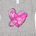 thumbnail image 4 of Inktastic Breast Cancer Awareness- Pink Ribbon Around Heart Girls Toddler Dress, 4 of 5