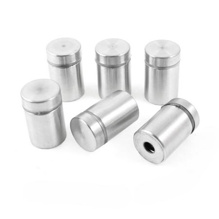 

Unique Bargains 6 Pcs 16 x 25mm Stainless Steel Hardware Advertising Nails Standoff