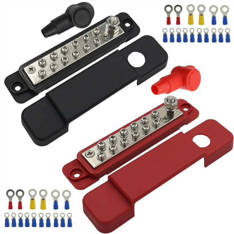 12 Way Bus Bar Power Distribution 12V 150A Rated Terminal Block for Auto  Marine