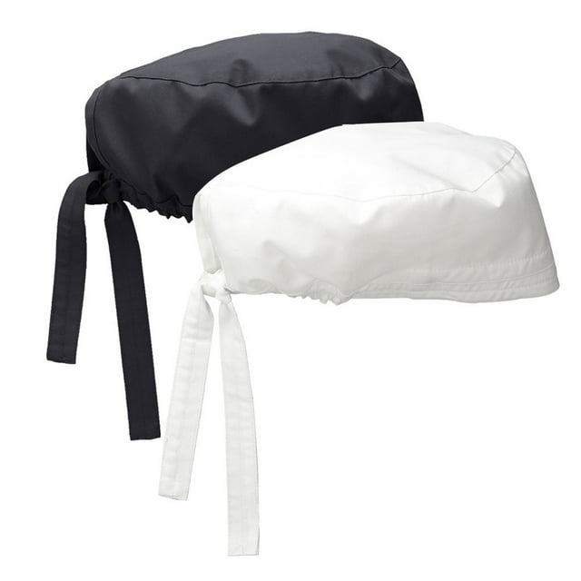2 Pcs Femmes Coton Bandage Ajustable Bonnet de Sarrau Bande Anti-Transpiration Chapeau Bouffant Hommes