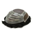 thumbnail image 3 of Durable Hair System For Men French Lace Front Mens Toupee Human Hair Pieces Natural Hairline Fine Mono Hair Prosthesis, 3 of 6