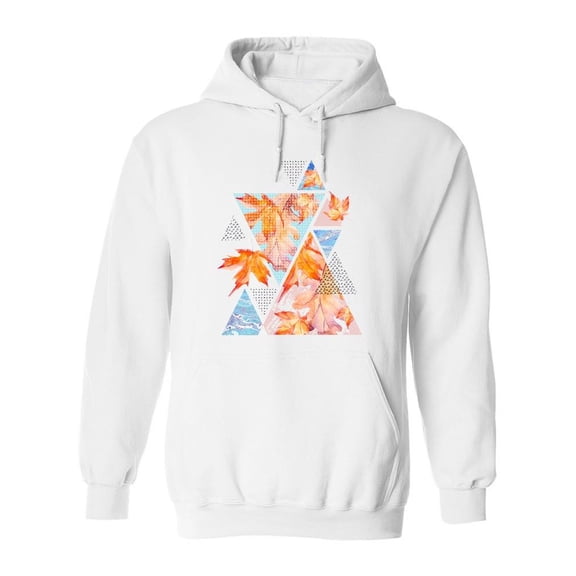 Autumn Geometric Design Hoodie Men -Image by Shutterstock, Male 3X-Large