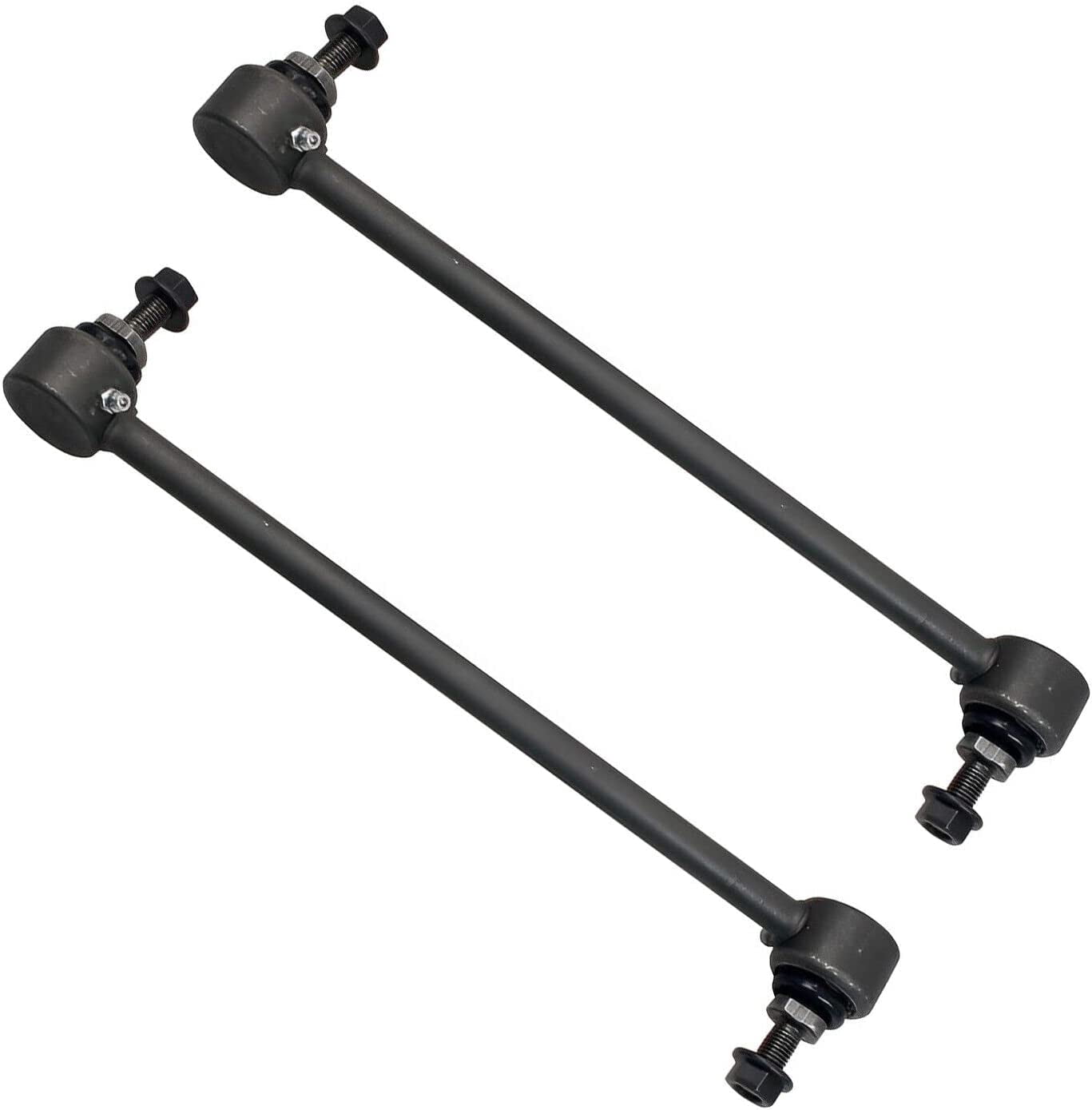 Detroit Axle - Front 2pc Sway Bars for 12-19 Fiat 500, 2 Sway Bar End Links 2012 2013 2014 2015 2016 2017 2018 2019 Replacement