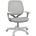 thumbnail image 1 of Grey Mesh Office Chair - Small Computer Desk Chair with Adjustable Height, Swivel & Castors - Ergonomic Seating for Home & Office Use - 21.7" x 18.9" x 37.2", 1 of 7