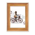 thumbnail image 1 of Bicycle Lady France Illustration Pattern Desktop Wooden Photo Frame Display Picture Art Painting Multiple Sets, 1 of 3