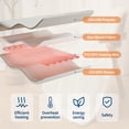 thumbnail image 2 of GARVEE Heated Electric Blanket Throw,50“x60" Soft Waffle Weave Fast Heating Throw,6 Heating Levels&4 Hours Auto Off,White, 2 of 8