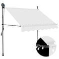 thumbnail image 4 of vidaXL Retractable Awning with Hand Crank and LEDs Sunshade Patio Shelter, 4 of 6