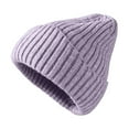 thumbnail image 3 of Baqcunre Hats for Women, Solid Women's Woolen Outdoor Warm Hat Casual Fashion Hat Knitted Baseball Caps,, 3 of 3