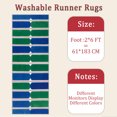 thumbnail image 6 of 2x6 FT Kitchen Runner Rugs Non Skid Washable, Faux Wool Rug Runners for Hallways Bathroom Carpet Runner, Soft Indoor Modern Floor Rug for Entryway Laundry Room, 6 of 11