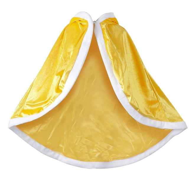 Cape à Capuche en Velours pour Filles Princesse Elsa/Belle/Aurora/Sofia, Cape, Déguisement