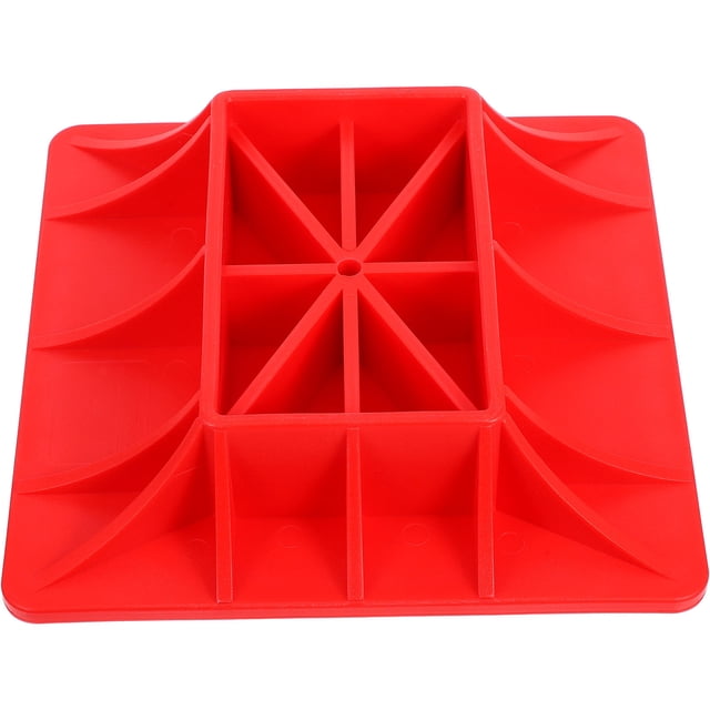 Luxshiny Car Lift Rubber Pads Lift Jack Base Silicone Fix for Various Scenarios Red 1Set