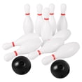 thumbnail image 2 of 1 juego de bolas de bolos para niños, juguete de plástico para bolos, para exteriores e interiores., 2 of 5