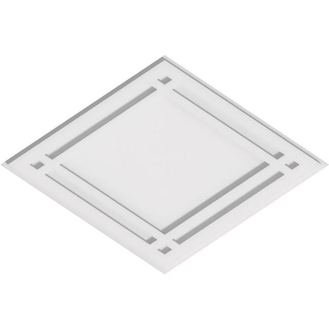 Ekena Millwork CMP24X16DD 16 x 24 in. Rectangle Diamant Architectural Grade Médaillon de Plafond Contemporain PVC