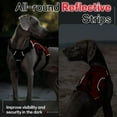 thumbnail image 4 of rabbitgoo Escape Proof Dog Harness, Soft Padded Full Body Pet Harness, Reflective Adjustable No Pull Vest with Lift Handle and Lesh Clip for Large Dogs Walking Hiking Training, Red, 4 of 11