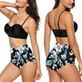 thumbnail image 3 of KISSMODA Swimsuits for Women Two Piece Bathing Suit High Waisted Bikini Beach Juniors Swimwear BlackXL, 3 of 5