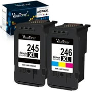 Valuetoner 245 246 Compatible Ink Cartridge for PGI-245XL CLI-246XL (Black Color,2 Pack)