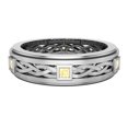 thumbnail image 4 of Wedding Bands for Men 7 MM Princess Cut Citrine 14K White Gold 0.60 CTW, 4 of 5