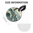 thumbnail image 5 of Seagull 2Pcs PU Leather Round Luggage Tags with Privacy Cover and Name ID Tag for Suitcase, Handbags, Backpacks, School Bags, 5 of 6