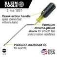 thumbnail image 2 of Klein Tools 670-6 3/16 in. Cabinet Tip 6 in. Shank Rapi-Driv Screwdriver, 2 of 4